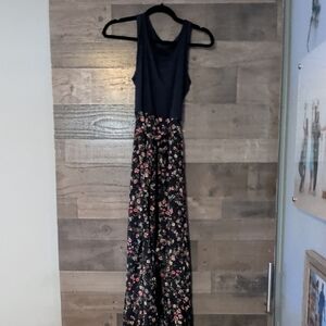 Floral Navy Maxi Dress